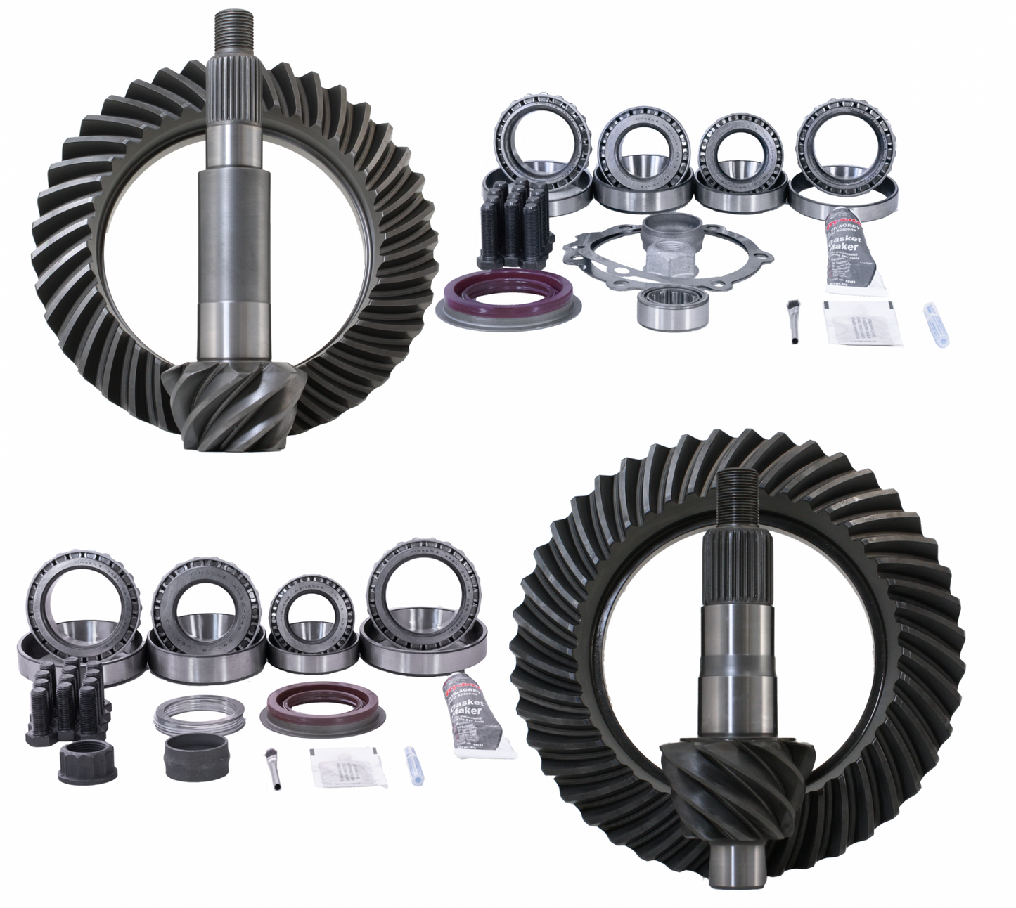 5.38 Ratio Gear Package (GM 10.5 14-Bolt Thick 88-Down - Ford D60 Thick Reverse Rotation) with Koyo Master Kits Revolution Gear and Axle